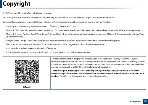 Samsung Multifunzione b/n MultiXpress SL-K7500LX (A3) (50 ppm) - User Manual_36.16 MB, pdf, ENGLISH