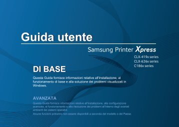 Samsung Multifunzione a colori CLX-4195FN (A4) (18 ppm) - User Manual_53.37 MB, pdf, ITALIAN