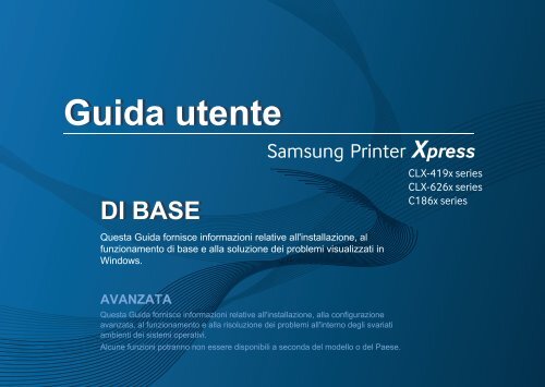 Samsung Multifunzione a colori CLX-4195FN (A4) (18 ppm) - User Manual_53.37 MB, pdf, ITALIAN