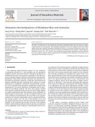 Adsorption thermodynamics of Methylene Blue onto bentonite