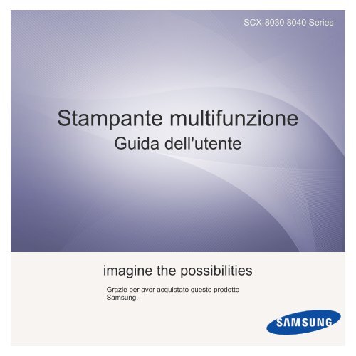 Samsung SCX-8040ND - User Manual_30.99 MB, pdf, ITALIAN
