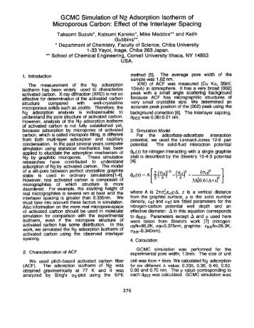 1995: GCMC Simulation of N2 Adsorption Isotherm of Microporous ...