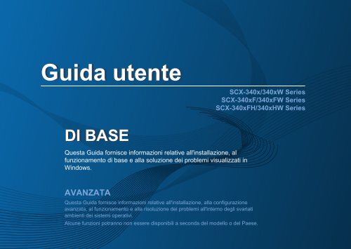 Samsung SCX-3400 - User Manual_12.33 MB, pdf, ITALIAN