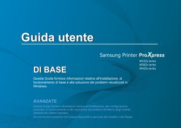 Samsung Stampante Laser b/n ProXpress M4020ND (40 ppm) - User Manual_35.94 MB, pdf, ITALIAN