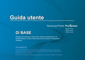 Samsung Stampante Laser b/n ProXpress M4020ND (40 ppm) - User Manual_35.94 MB, pdf, ITALIAN