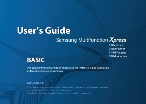 Samsung SL-C480 - User Manual_17.47 MB, pdf, ENGLISH