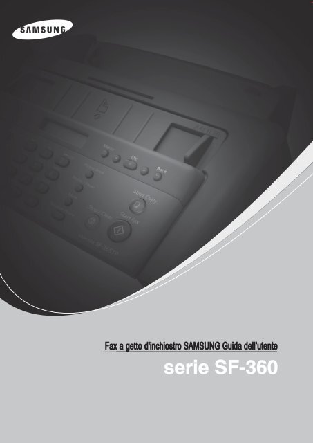 Samsung SF-360 - User Manual_3.53 MB, pdf, ITALIAN