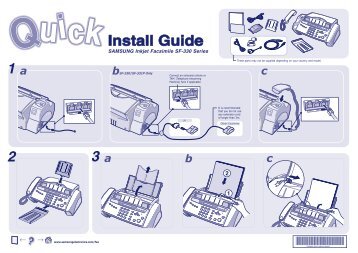 Samsung SF-330 - Installation Guide_0.78 MB, pdf, ENGLISH