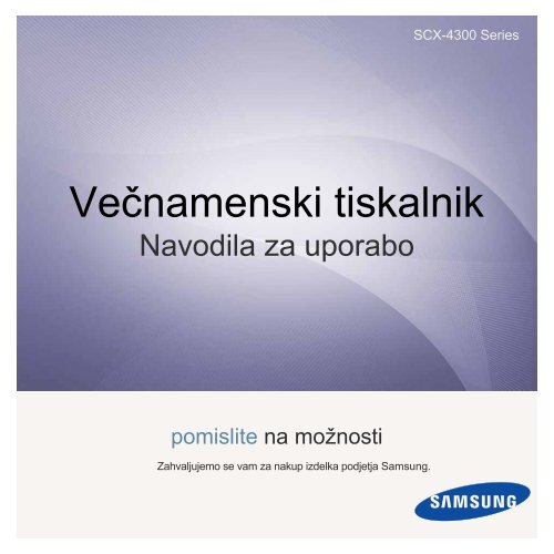 Samsung SCX-4300 - User Manual_4.39 MB, pdf, SLOVENIAN, MULTI LANGUAGE