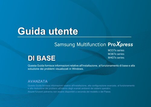 Samsung Multifunzione b/n ProXpress M4070FR (A4) (40 ppm) - User Manual_51.6 MB, pdf, ITALIAN