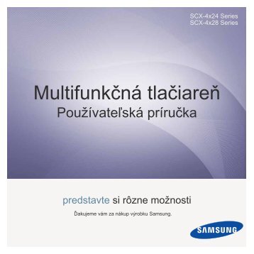 Samsung SCX-4828FN - User Manual_7.45 MB, pdf, SLOVAK, MULTI LANGUAGE