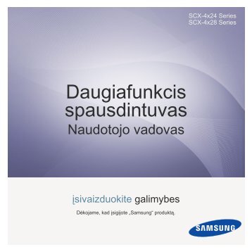 Samsung SCX-4828FN - User Manual_8.64 MB, pdf, LITHUANIAN, MULTI LANGUAGE