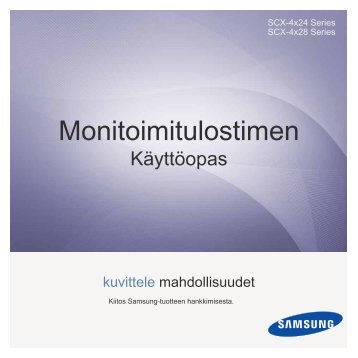 Samsung SCX-4828FN - User Manual_7.11 MB, pdf, FINNISH, MULTI LANGUAGE