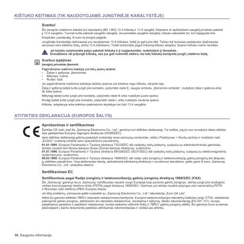 Samsung SCX-4824FN - User Manual_8.64 MB, pdf, LITHUANIAN, MULTI LANGUAGE