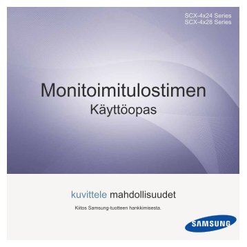 Samsung SCX-4824FN - User Manual_7.11 MB, pdf, FINNISH, MULTI LANGUAGE