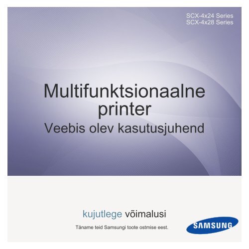 Samsung SCX-4824FN - User Manual_7.99 MB, pdf, ESTONIAN, MULTI LANGUAGE