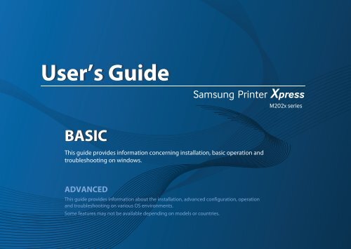 Samsung Stampante Laser b/n Xpress M2022W (20 ppm) - User Manual_21.21 MB, pdf, ENGLISH