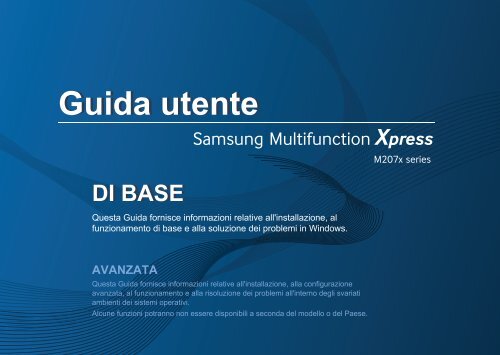Samsung Multifunzione b/n Xpress M2070 (A4) (20 ppm) - User Manual_36.33  MB, pdf, ITALIAN