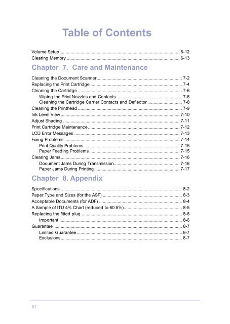 Samsung SF-3100I - User Manual_2.42 MB, pdf, ENGLISH