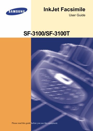 Samsung SF-3100TI - User Manual_2.42 MB, pdf, ENGLISH