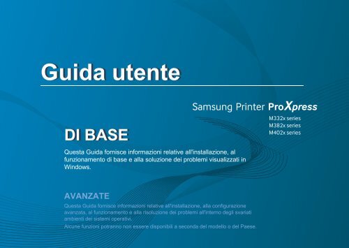 Samsung Stampante Laser b/n ProXpress M3320ND (33 ppm) - User Manual_35.94 MB, pdf, ITALIAN