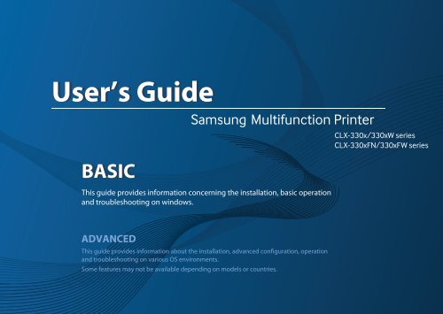 Samsung CLX-3300 - User Manual_55.27 MB, pdf, ENGLISH