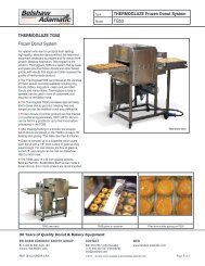 THERMOGLAZE Frozen Donut System TG50 THERMOGLAZE TG50 Frozen Donut System