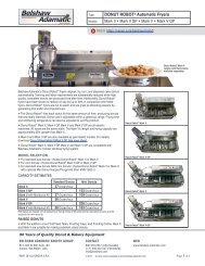 DONUT ROBOT Automatic Fryers