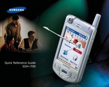 Samsung SGH-I700 - Quick Guide_1.96 MB, pdf, ENGLISH