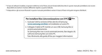 Samsung GT-S5839I - User Manual_2.7 MB, pdf, ITALIAN