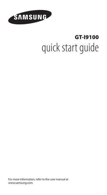 Samsung Galaxy S2 - Quick Guide_1.04 MB, pdf, ENGLISH