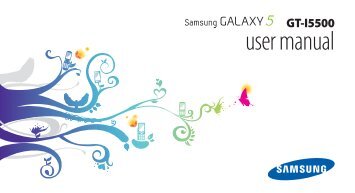 Samsung Samsung
Corby Android - User Manual(Froyo)_3.94 MB, pdf, ENGLISH(Europe)