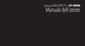 Samsung Galaxy S - User Manual(GINGERBREAD Ver.)_2.93 MB, pdf, ITALIAN(Orange)