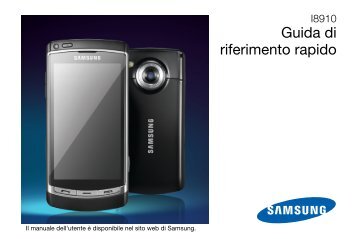 Samsung Galaxy Omnia - User Manual_1.45 MB, pdf, ITALIAN