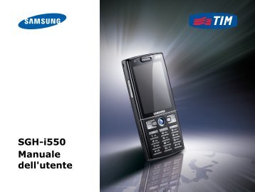 Samsung SGH-i550 - User Manual_4.71 MB, pdf, ITALIAN