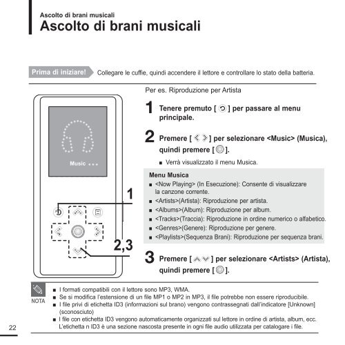 Samsung YP-K3JZB - User Manual_0.9 MB, pdf, ITALIAN