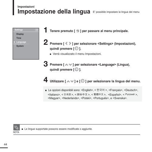 Samsung YP-K3JZB - User Manual_0.9 MB, pdf, ITALIAN