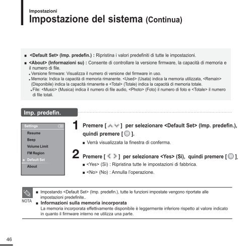 Samsung YP-K3JZB - User Manual_0.9 MB, pdf, ITALIAN