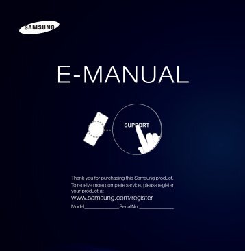 Samsung TV al Plasma 51" PS51E550D1P - User Manual_4.33 MB, pdf, ENGLISH