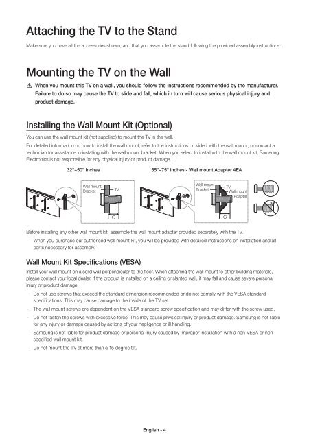 Samsung TV 48&quot; Full HD Flat Smart H6400 Serie 6 - Quick Guide_13.41 MB, pdf, ENGLISH, GERMAN, ITALIAN