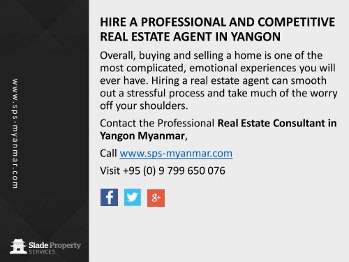 Reasons to Hire a Real Estate Consultant in Yangon