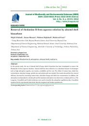 Removal of rhodamine B from aqueous solution by almond shell ...