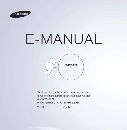Samsung SMART TV 46&amp;quot; ES8000 3D Full HD LED - User Manual_4.1 MB,  pdf, ENGLISH