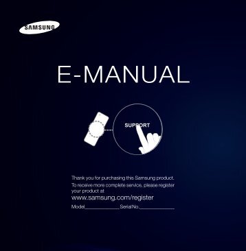 Samsung TV al Plasma 43" PS43E450A1W - User Manual_4.33 MB, pdf, ENGLISH