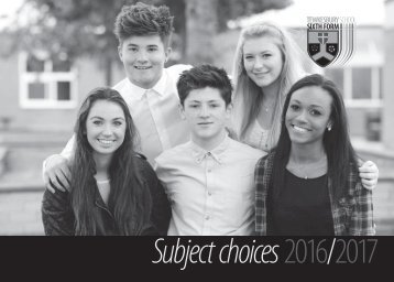 Subject choices 2016/2017