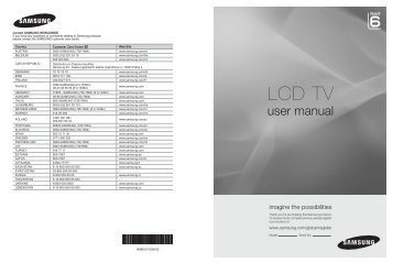 Samsung LE19A656A1D - User Manual_84.58 MB, pdf, ENGLISH, DUTCH, FRENCH, GERMAN, ITALIAN, PORTUGUESE, SLOVENIAN, SPANISH