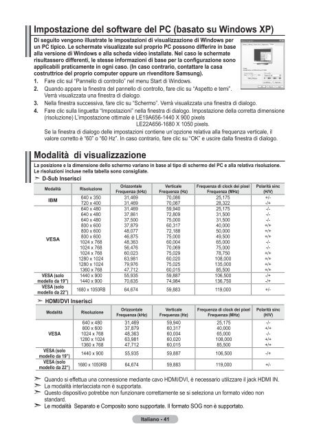 Samsung LE19A656A1D - User Manual_84.58 MB, pdf, ENGLISH, DUTCH, FRENCH, GERMAN, ITALIAN, PORTUGUESE, SLOVENIAN, SPANISH