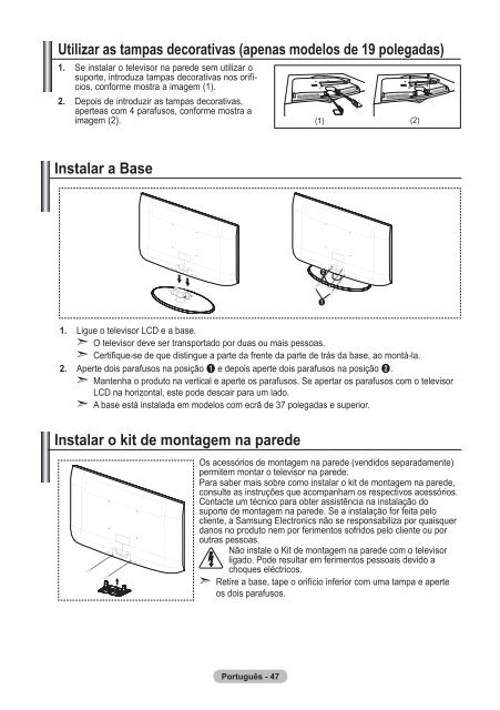 Samsung LE19A656A1D - User Manual_84.58 MB, pdf, ENGLISH, DUTCH, FRENCH, GERMAN, ITALIAN, PORTUGUESE, SLOVENIAN, SPANISH