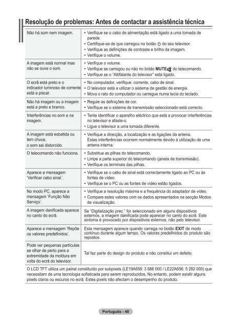 Samsung LE19A656A1D - User Manual_84.58 MB, pdf, ENGLISH, DUTCH, FRENCH, GERMAN, ITALIAN, PORTUGUESE, SLOVENIAN, SPANISH