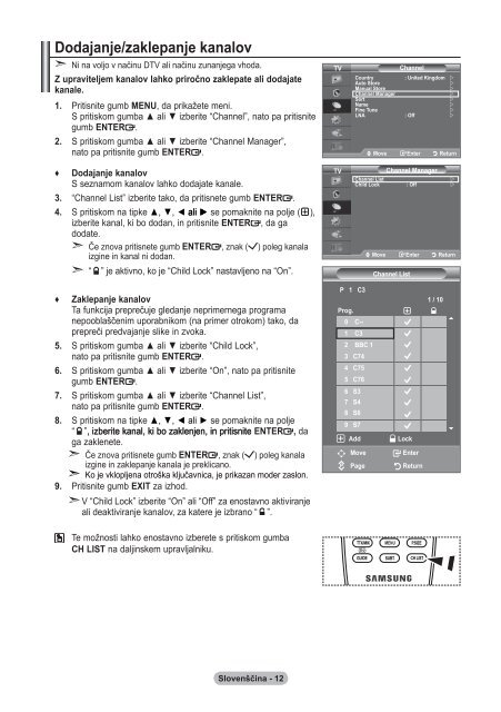 Samsung LE19A656A1D - User Manual_84.58 MB, pdf, ENGLISH, DUTCH, FRENCH, GERMAN, ITALIAN, PORTUGUESE, SLOVENIAN, SPANISH